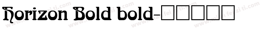 Horizon Bold bold字体转换